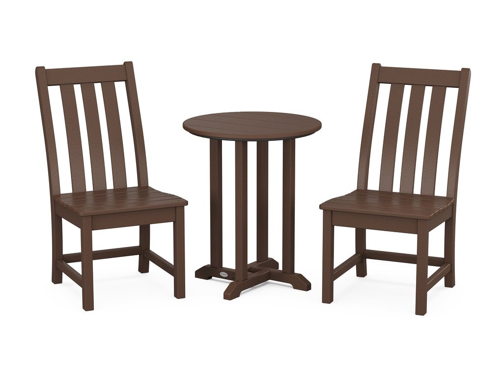 Vineyard Side Chair 3-Piece Round Dining Set Photo