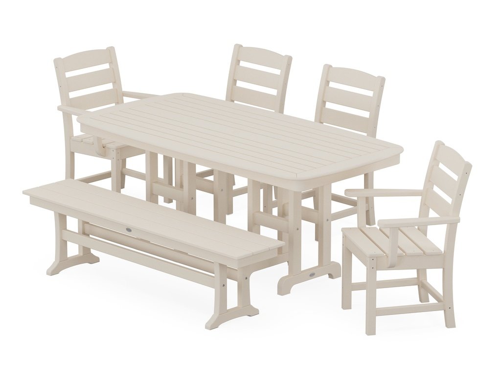 Lakeside 6-Piece Dining Set with Bench Photo