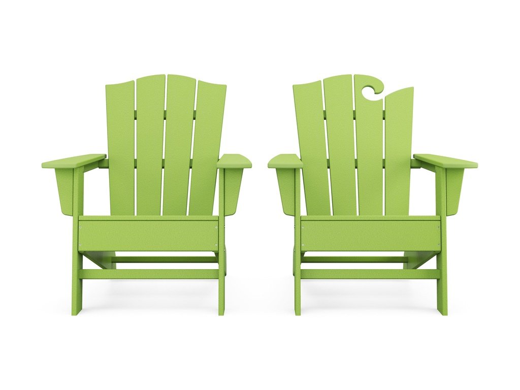 Wave 2-Piece Adirondack Chair Set with The Crest Chair Photo