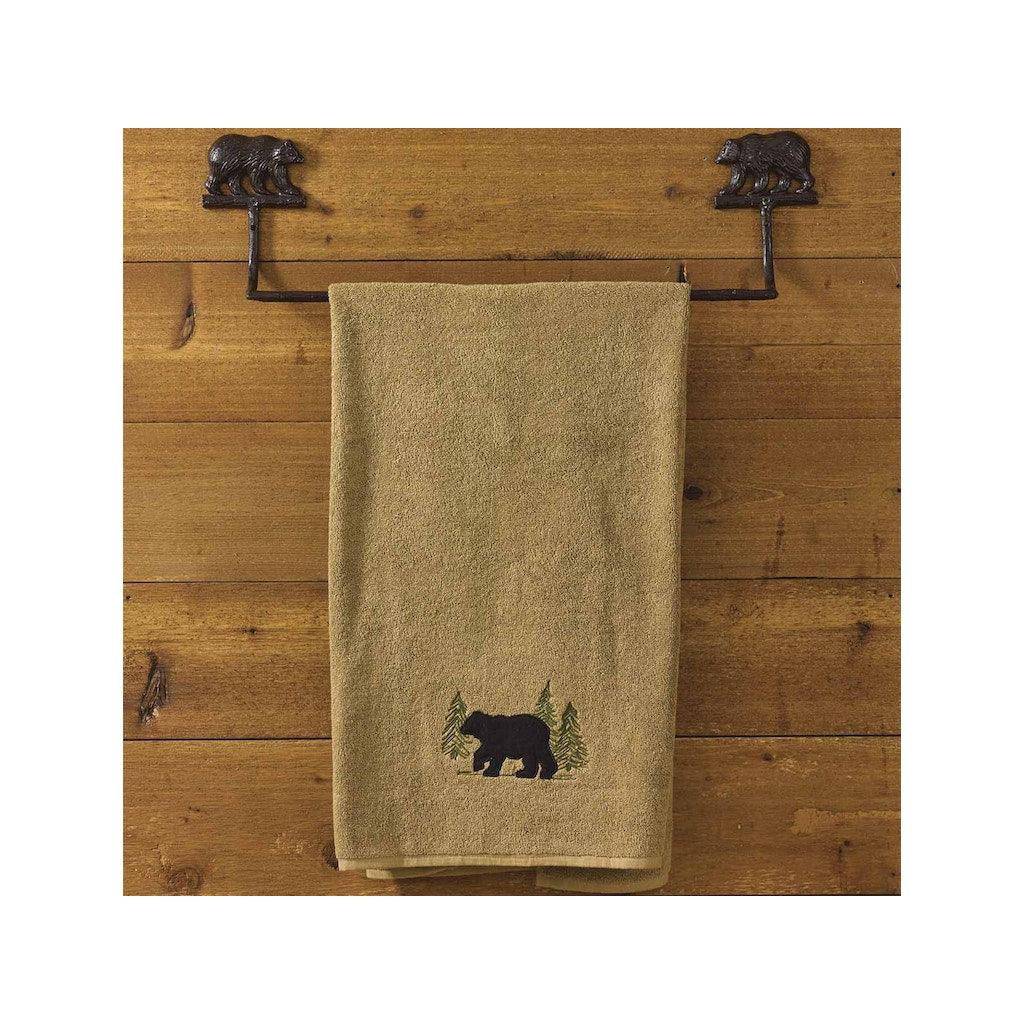 Cast Bear Towel Bar 24