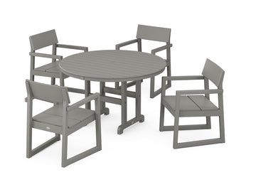 EDGE 5-Piece Round Farmhouse Dining Set Photo