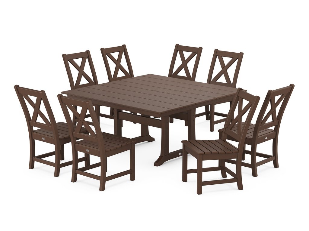 Braxton Side Chair 9-Piece Farmhouse Dining Set Photo