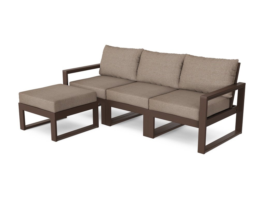 EDGE 4-Piece Modular Deep Seating Set with Ottoman Photo