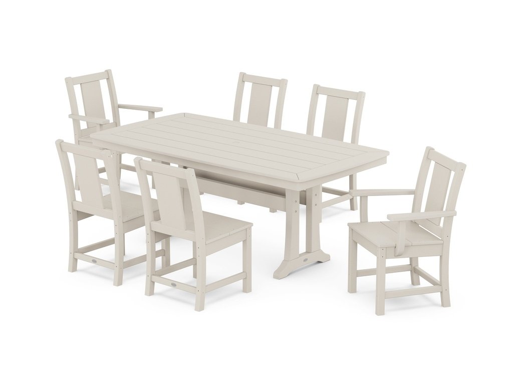 Prairie 7-Piece Dining Set with Trestle Legs Photo