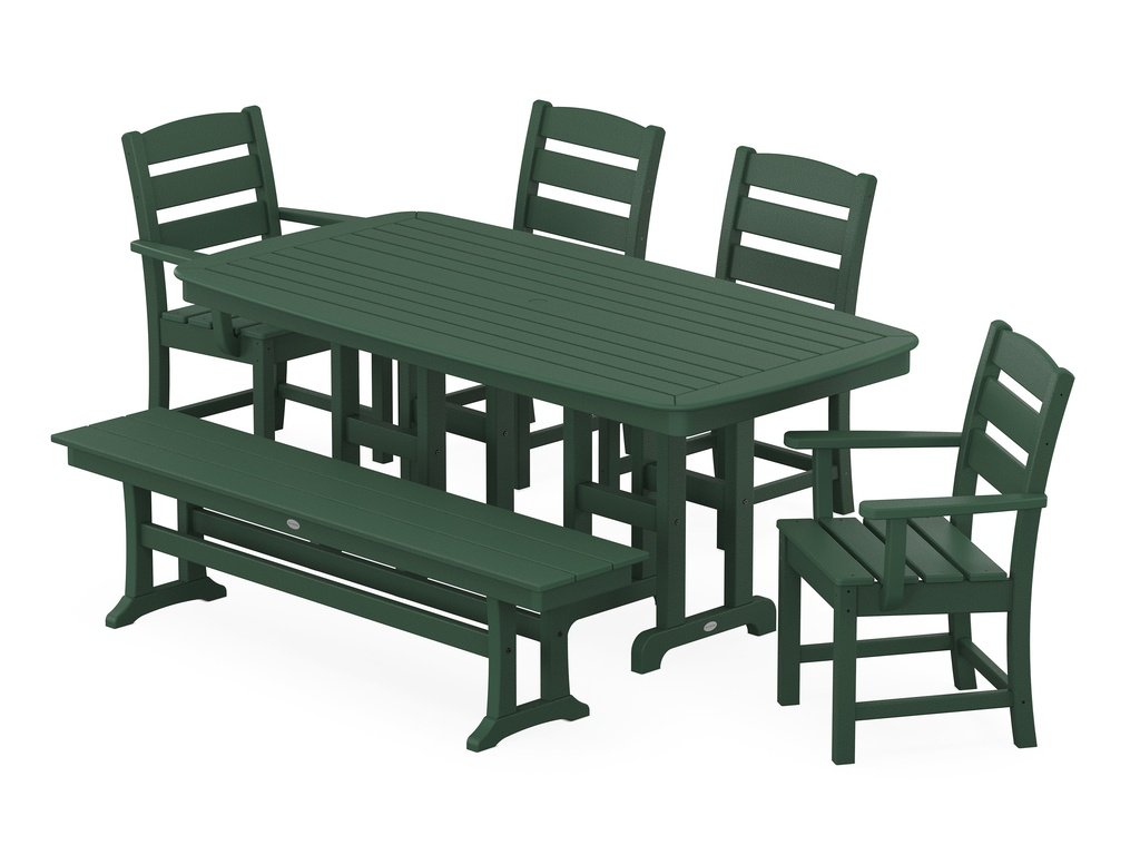 Lakeside 6-Piece Dining Set with Bench Photo