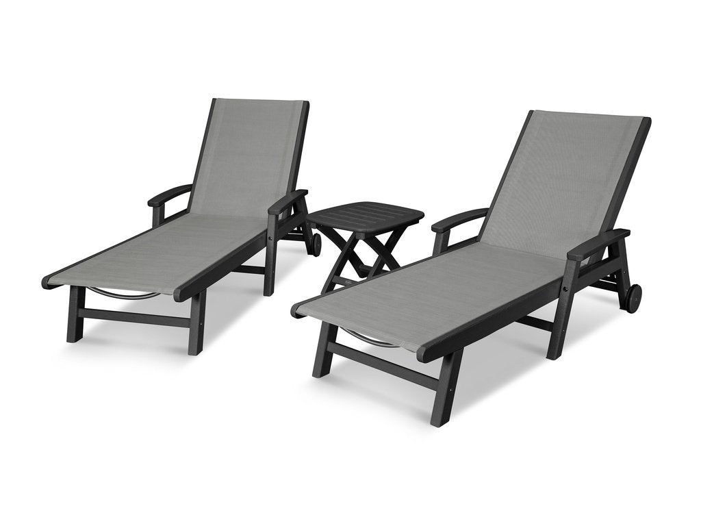 Coastal 3-Piece Wheeled Chaise Set Photo