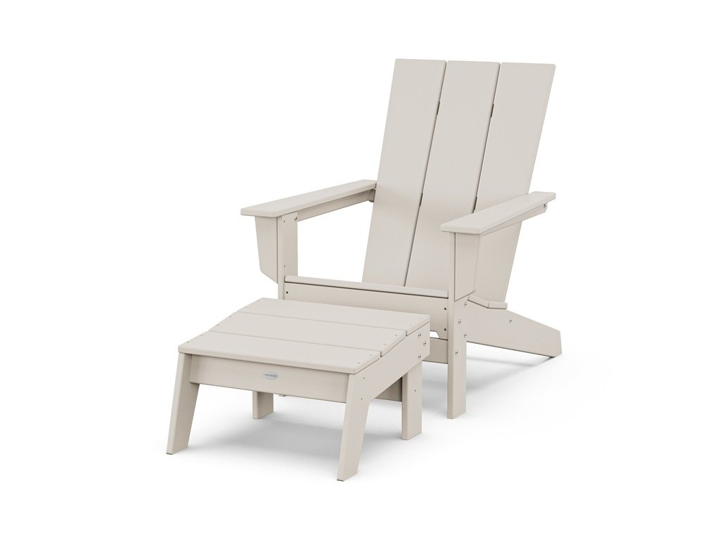 Modern Studio Adirondack Chair with Ottoman Photo