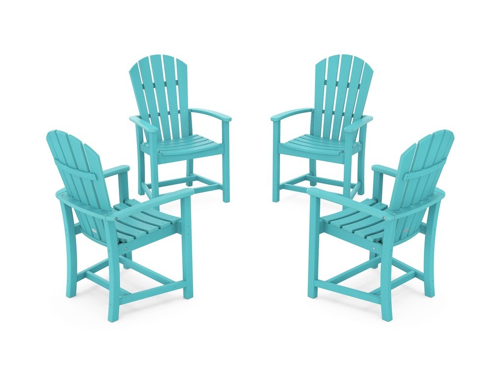 Palm Coast 4-Piece Upright Adirondack Conversation Set Photo