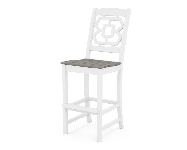 Chinoiserie Bar Side Chair | Natural Finish - Retreat Home Furniture