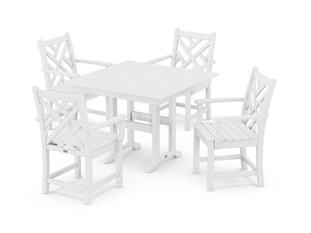 Chippendale 5-Piece Farmhouse Dining Set Photo