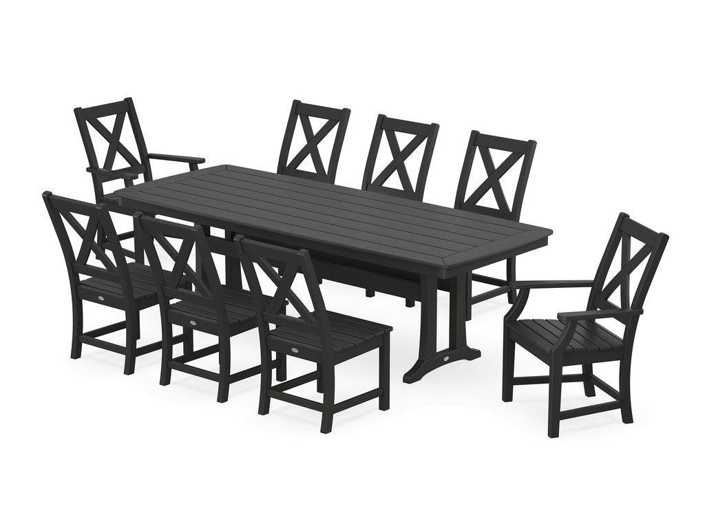 Braxton 9-Piece Dining Set with Trestle Legs Photo