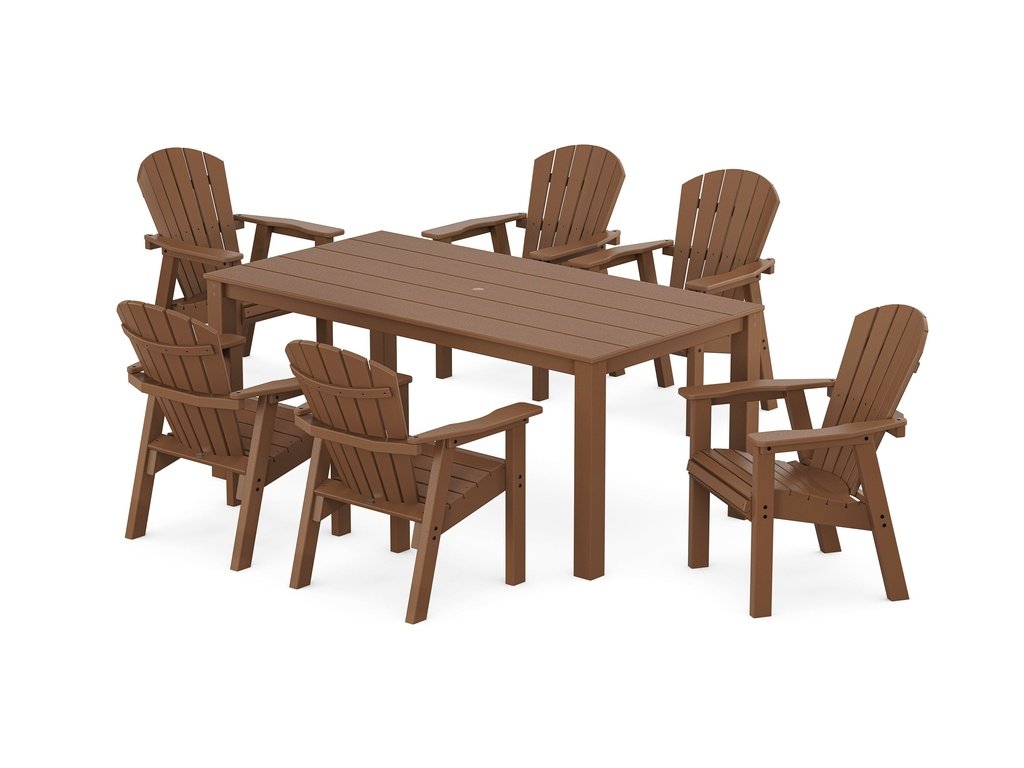 Seashell 7-Piece Parsons Dining Set Photo