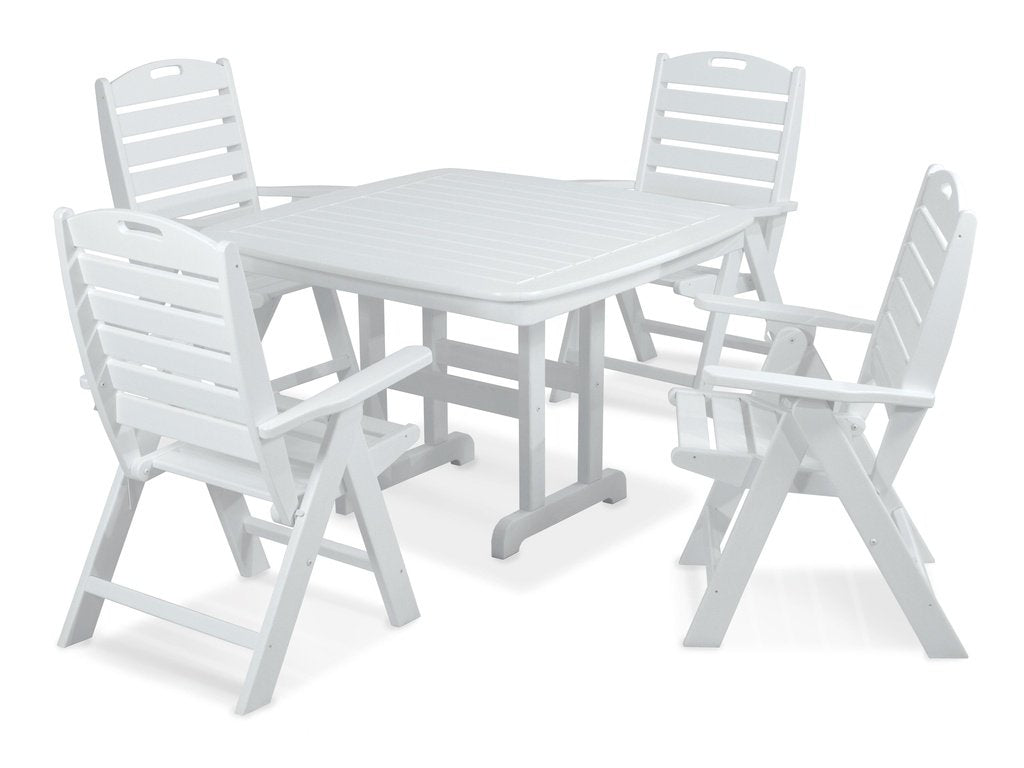 Nautical Highback Chair 5-Piece Dining Set Photo