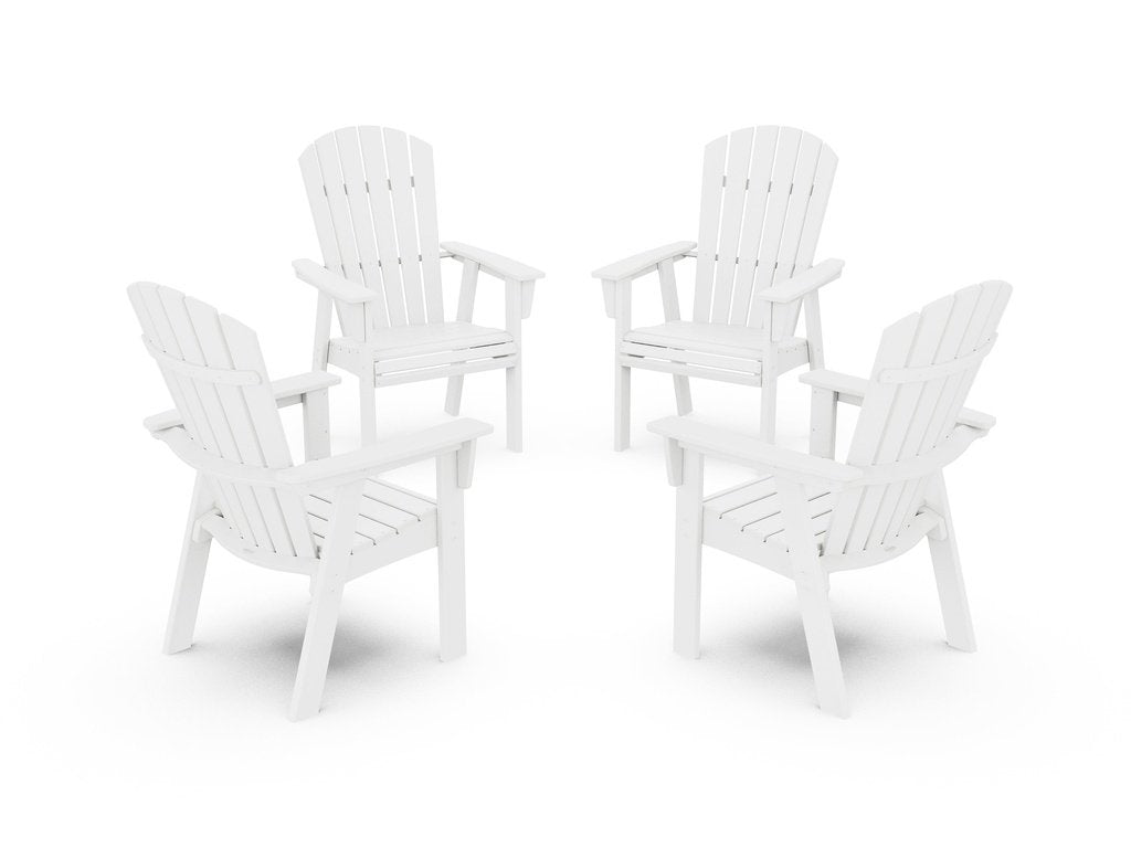 Nautical 4-Piece Curveback Upright Adirondack Conversation Set Photo