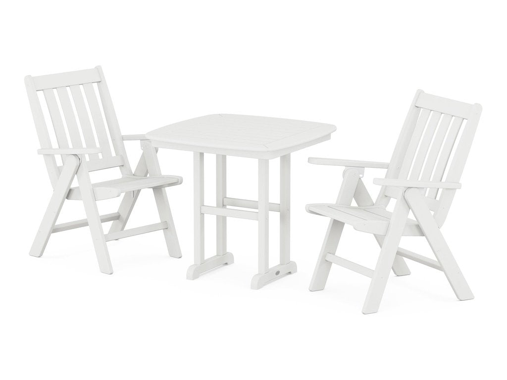 Vineyard Folding Chair 3-Piece Dining Set Photo