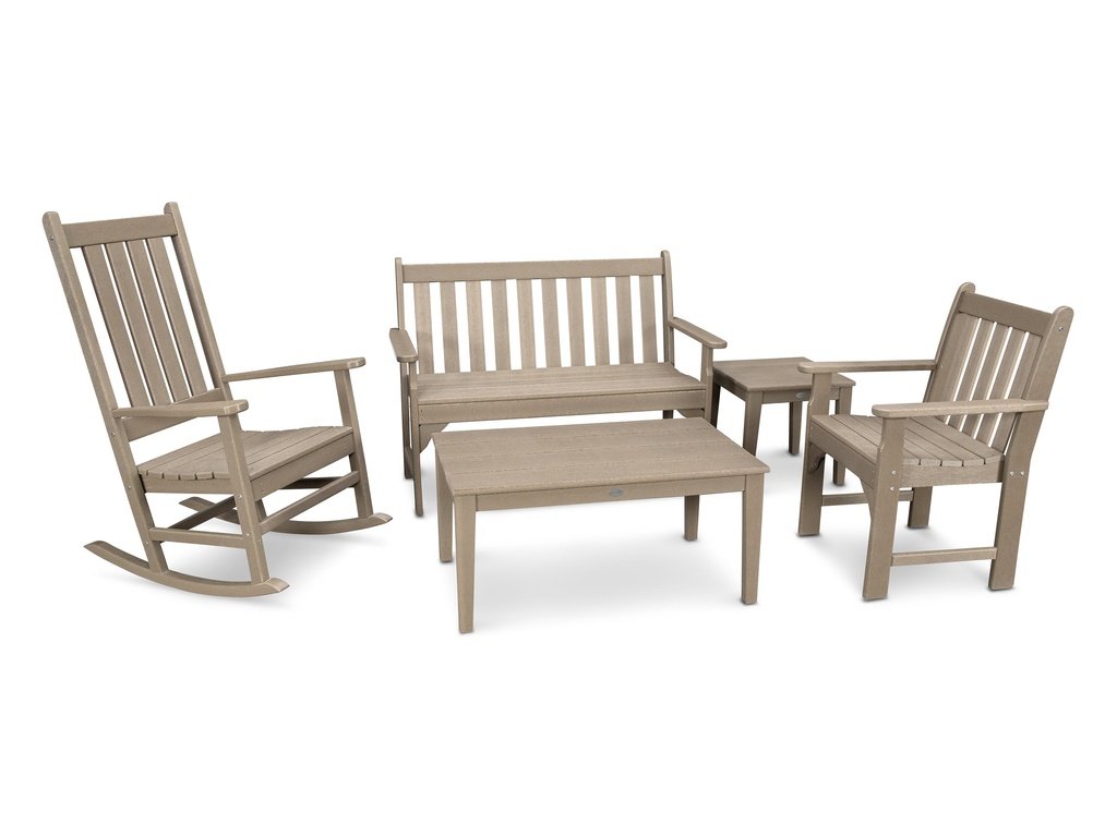 Vineyard 5-Piece Bench & Rocking Chair Set Photo