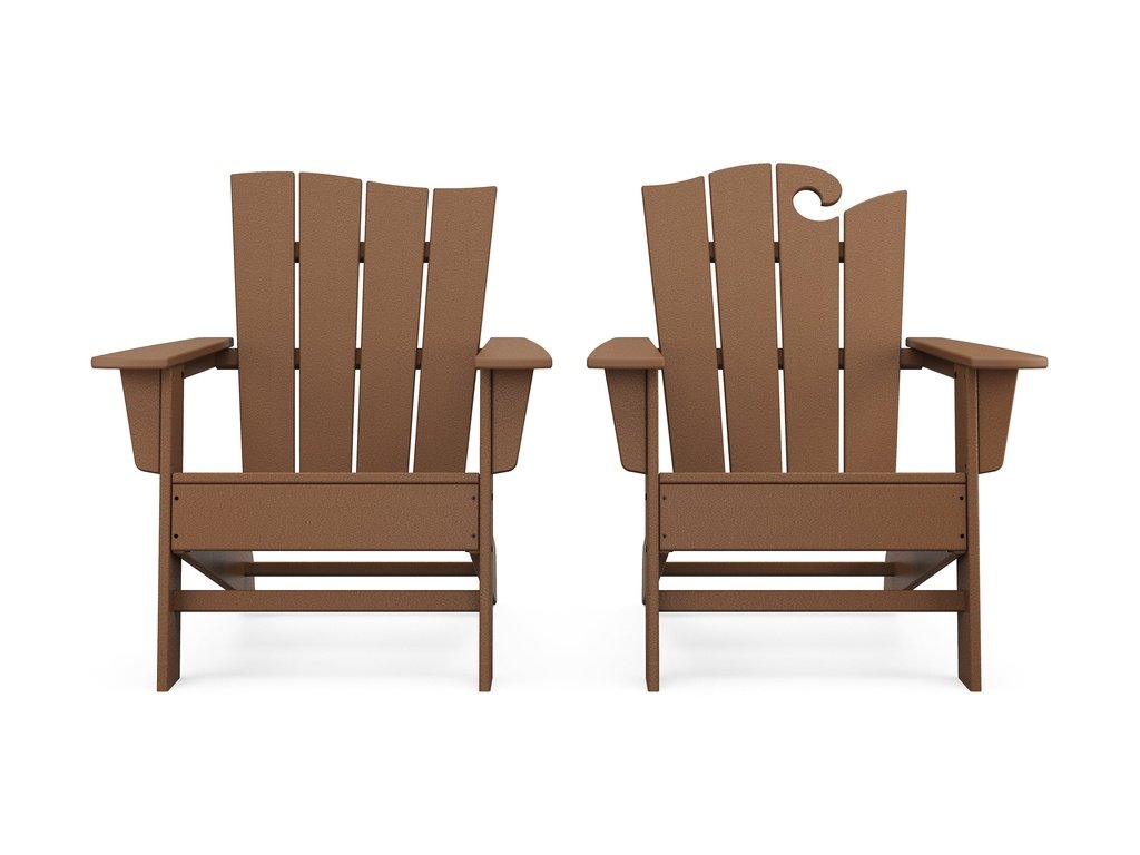 Wave 2-Piece Adirondack Set with The Wave Chair Left Photo