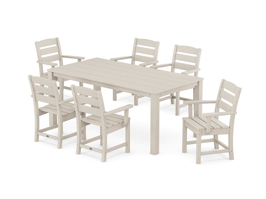 Lakeside Arm Chair 7-Piece Parsons Dining Set Photo