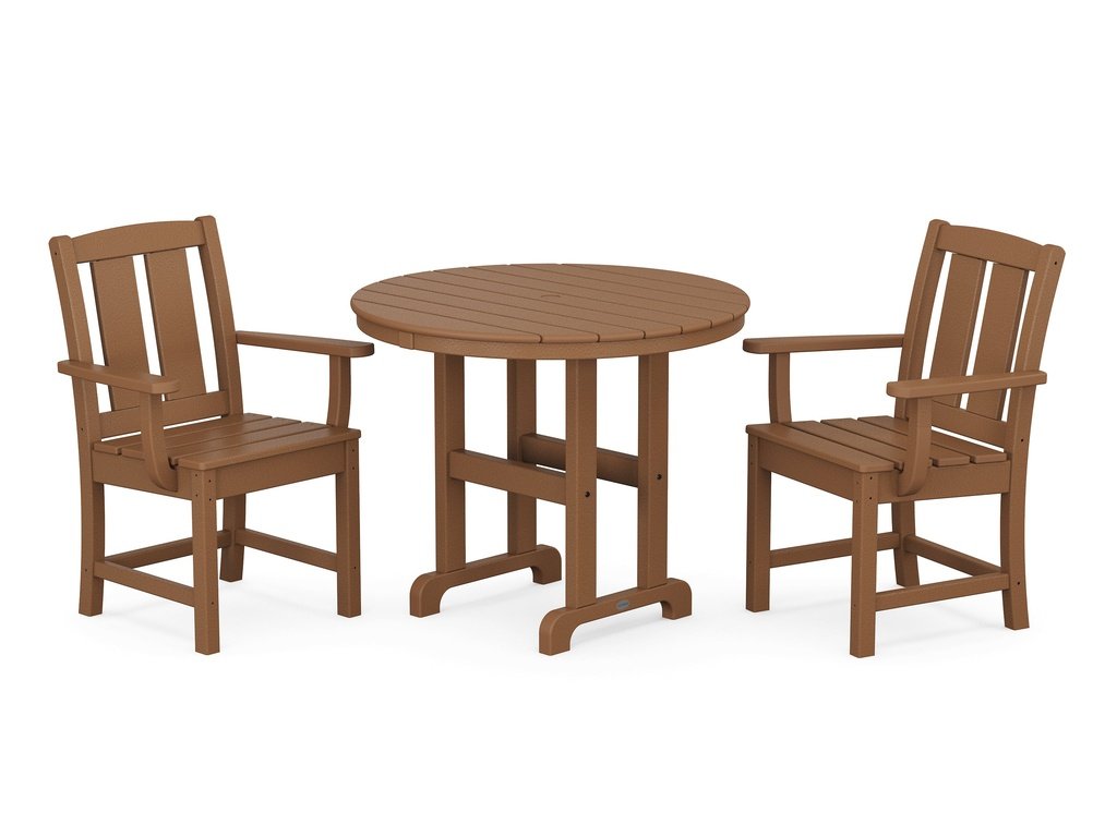 Mission 3-Piece Farmhouse Dining Set Photo