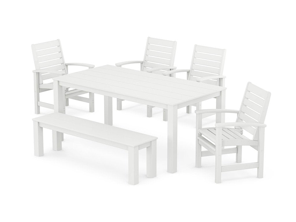 Signature 6-Piece Parsons Dining Set with Bench Photo