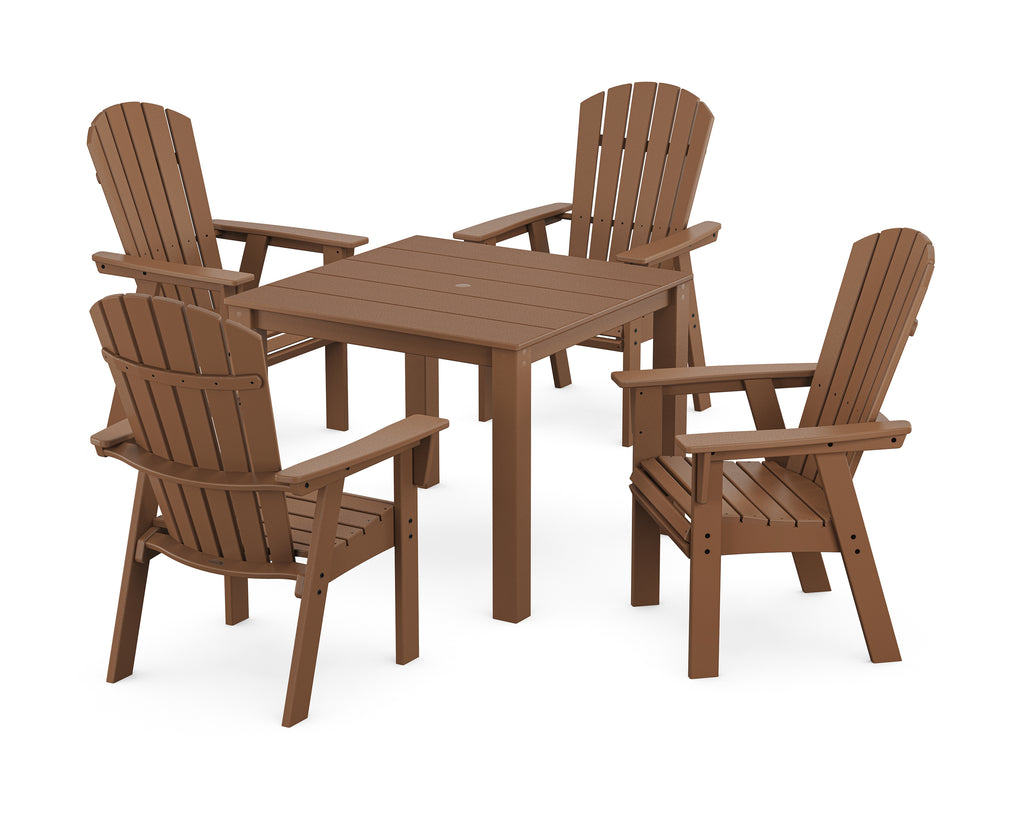 Nautical Curveback Adirondack 5-Piece Parsons Dining Set Photo