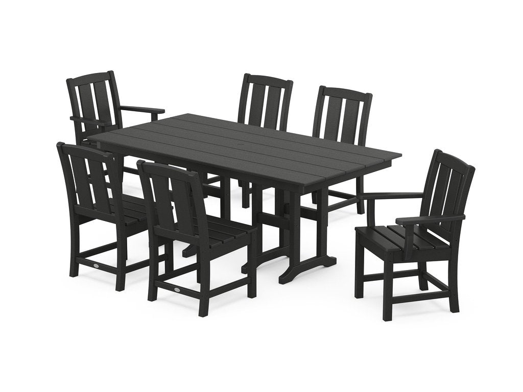 Mission 7-Piece Farmhouse Dining Set Photo