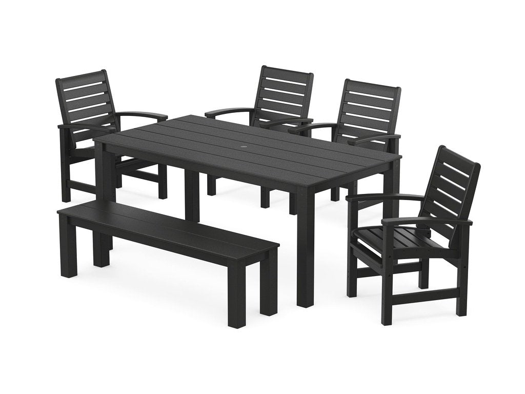 Signature 6-Piece Parsons Dining Set with Bench Photo