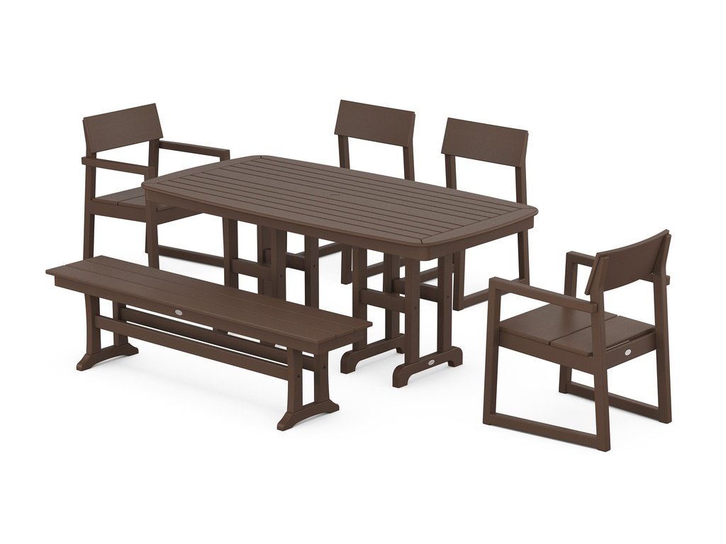 EDGE 6-Piece Dining Set with Bench Photo