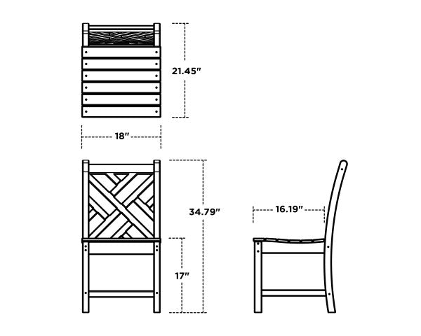 Chippendale Dining Side Chair | Natural Finish - Retreat Home Furniture