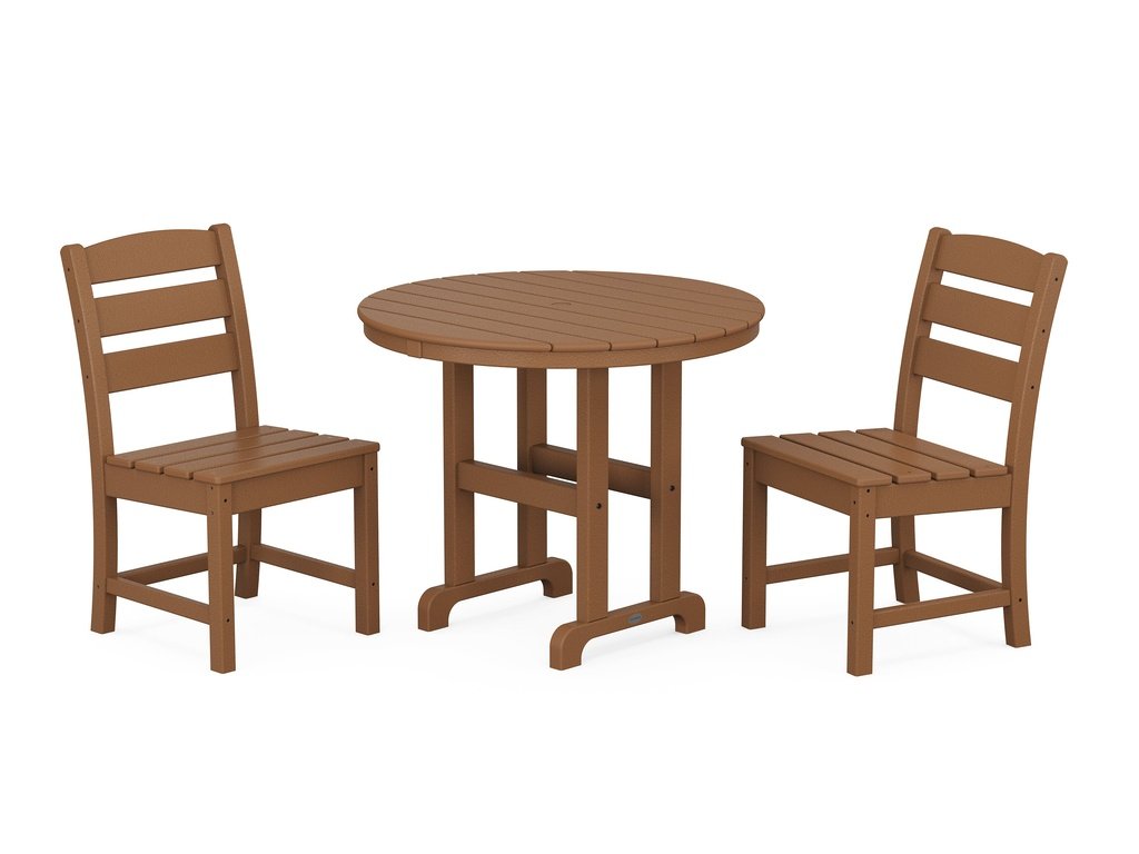 Lakeside Side Chair 3-Piece Round Dining Set Photo