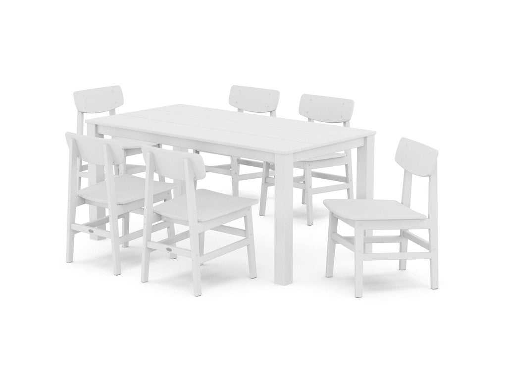 Modern Studio Urban Chair 7-Piece Parsons Table Dining Set Photo