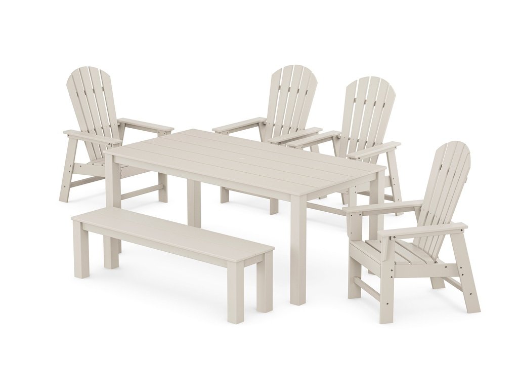 South Beach 6-Piece Parsons Dining Set with Bench Photo