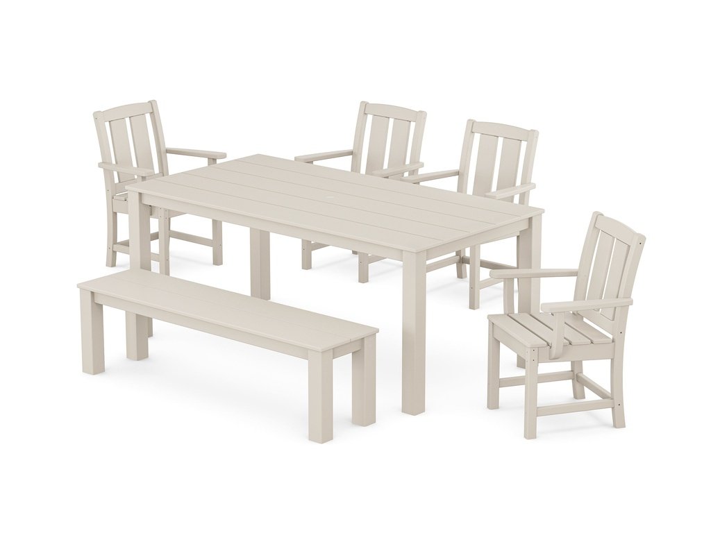 Mission 6-Piece Parsons Dining Set with Bench Photo