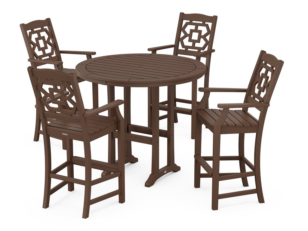 Chinoiserie 5-Piece Round Bar Set Photo