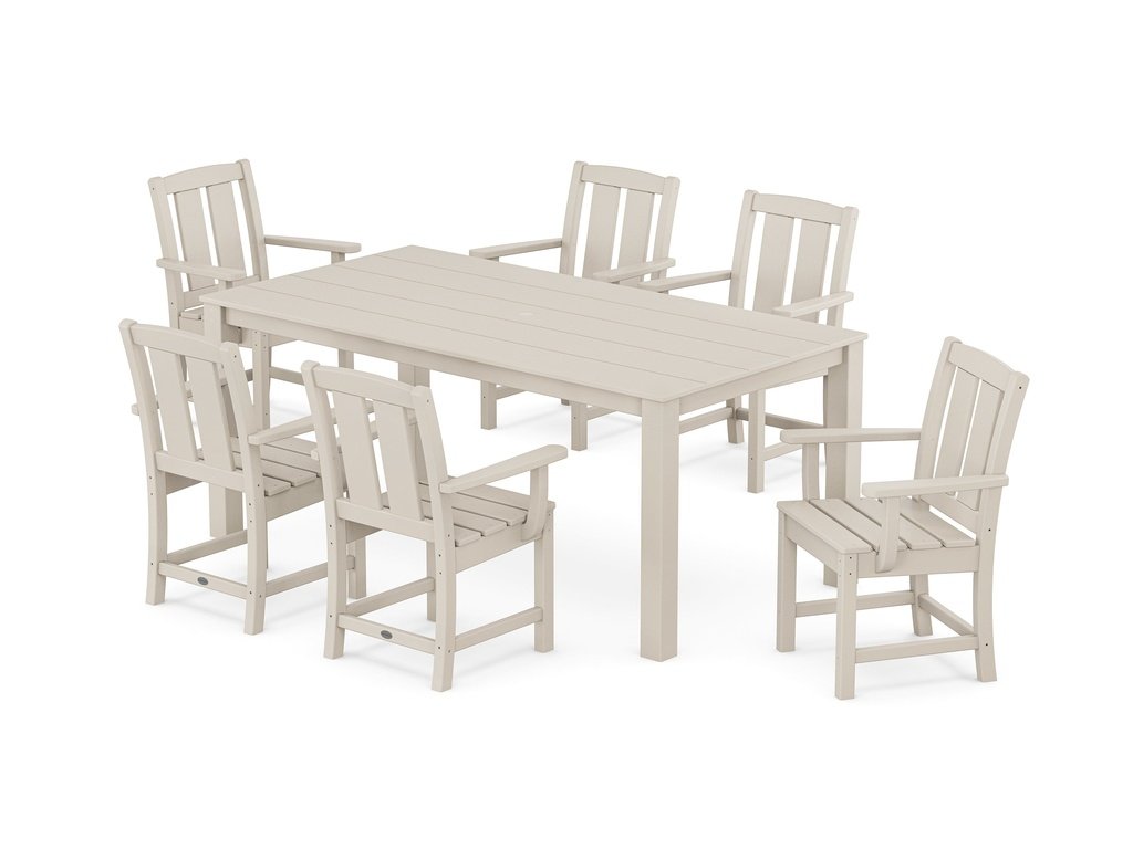 Mission Arm Chair 7-Piece Parsons Dining Set Photo