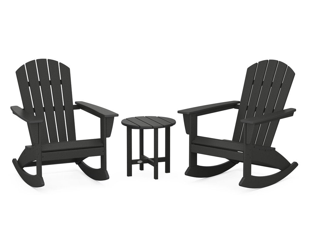 Nautical 3-Piece Adirondack Rocking Chair Set Photo