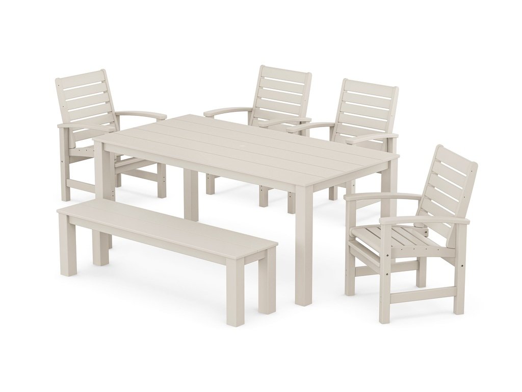 Signature 6-Piece Parsons Dining Set with Bench Photo