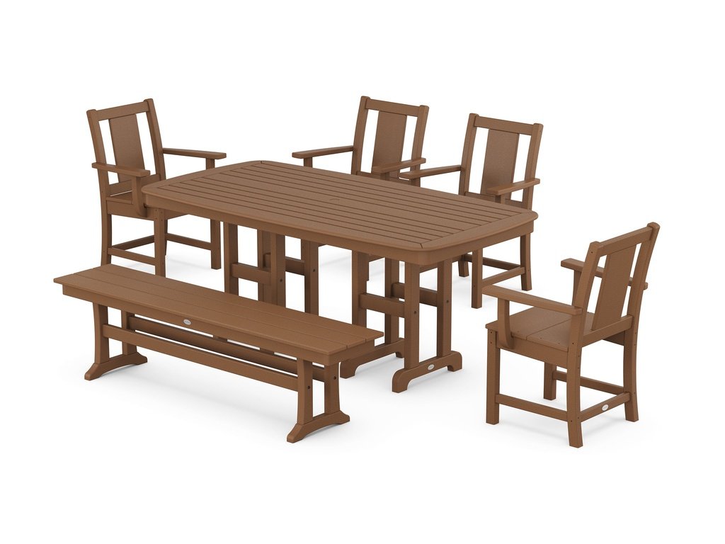 Prairie 6-Piece Dining Set with Bench Photo