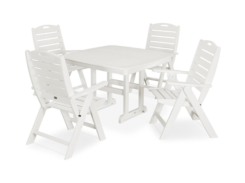 Nautical Highback Chair 5-Piece Dining Set Photo