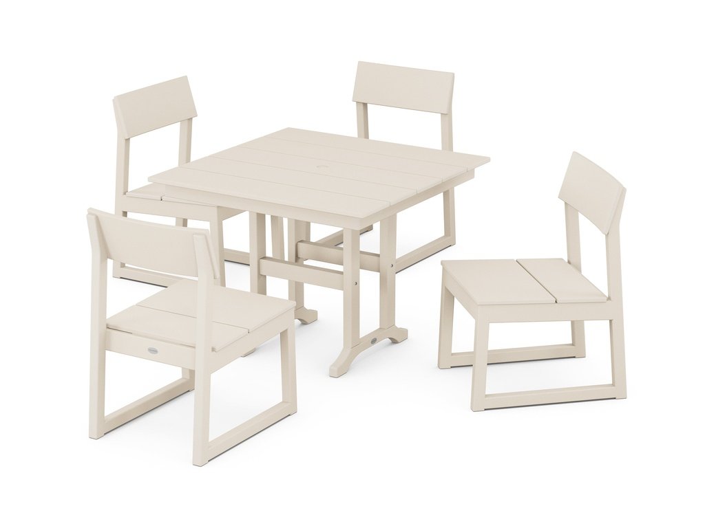 EDGE Side Chair 5-Piece Farmhouse Dining Set Photo