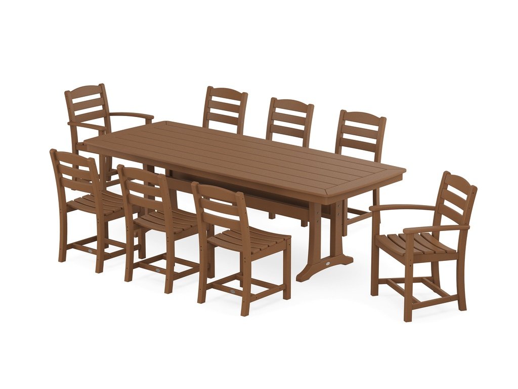 La Casa Café 9-Piece Dining Set with Trestle Legs Photo