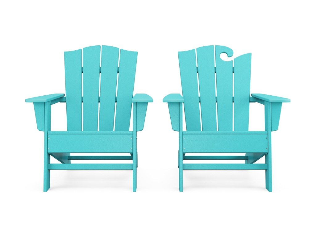 Wave 2-Piece Adirondack Chair Set with The Crest Chair Photo