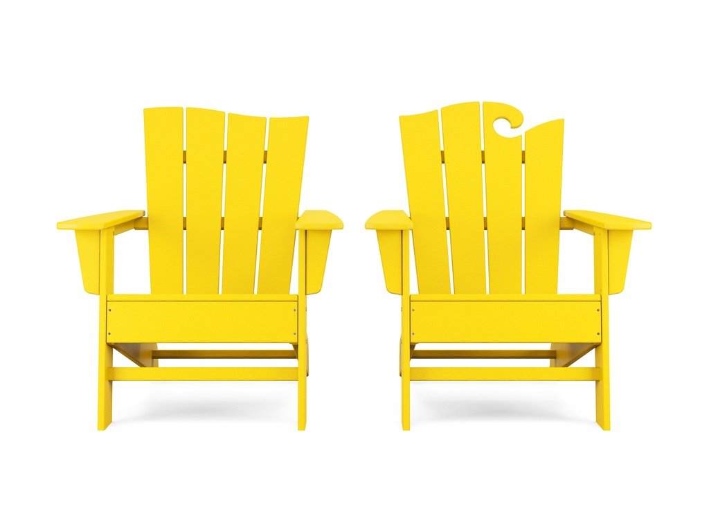 Wave 2-Piece Adirondack Set with The Wave Chair Left Photo