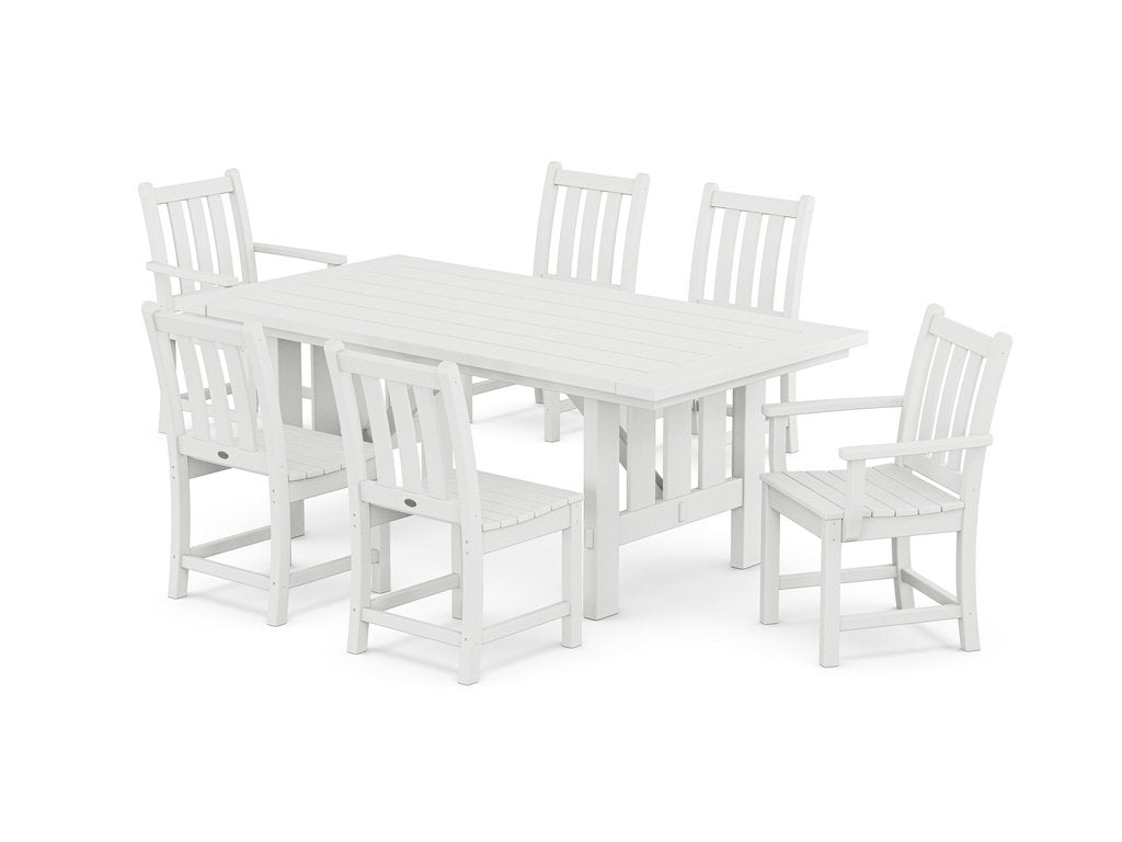 Traditional Garden 7-Piece Dining Set with Mission Table Photo