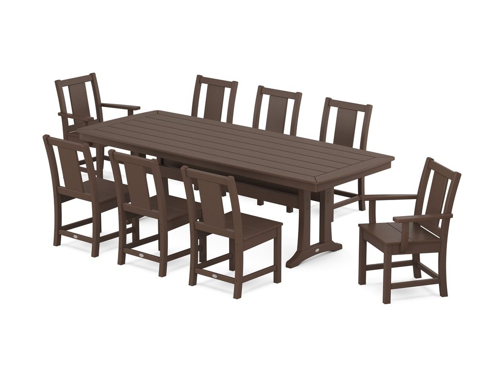 Prairie 9-Piece Dining Set with Trestle Legs Photo