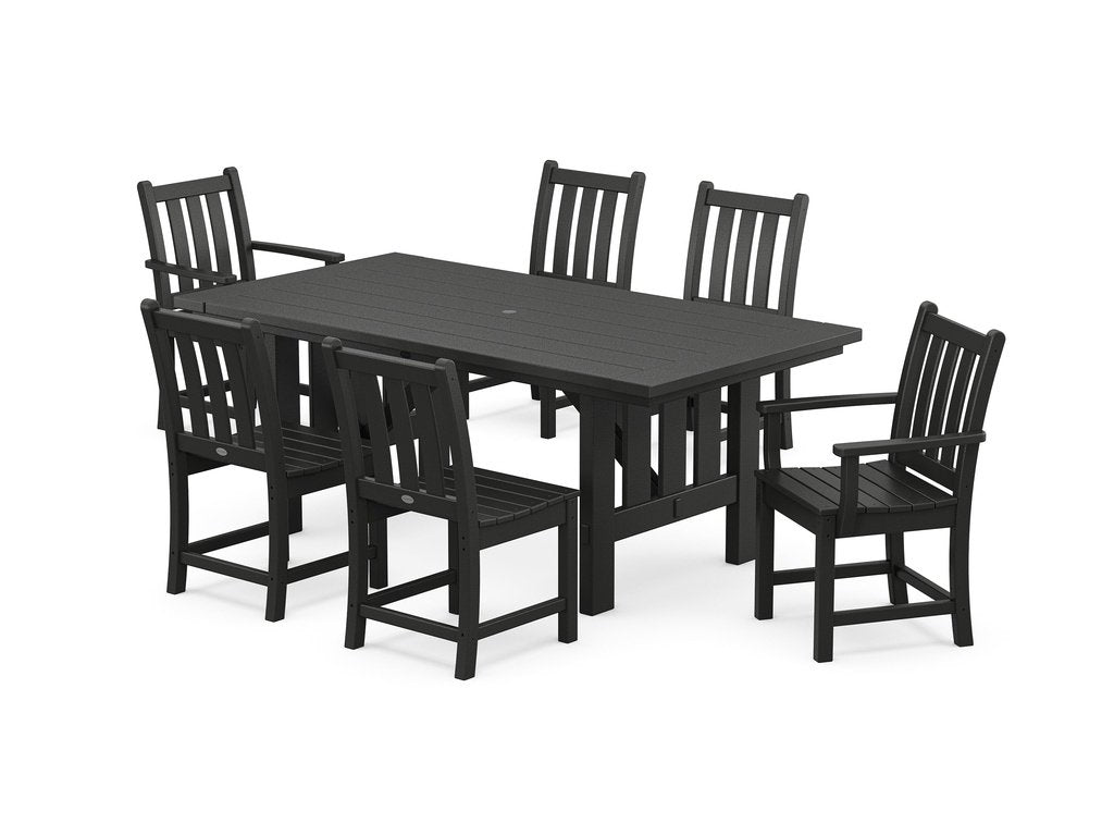 Traditional Garden 7-Piece Dining Set with Mission Table Photo