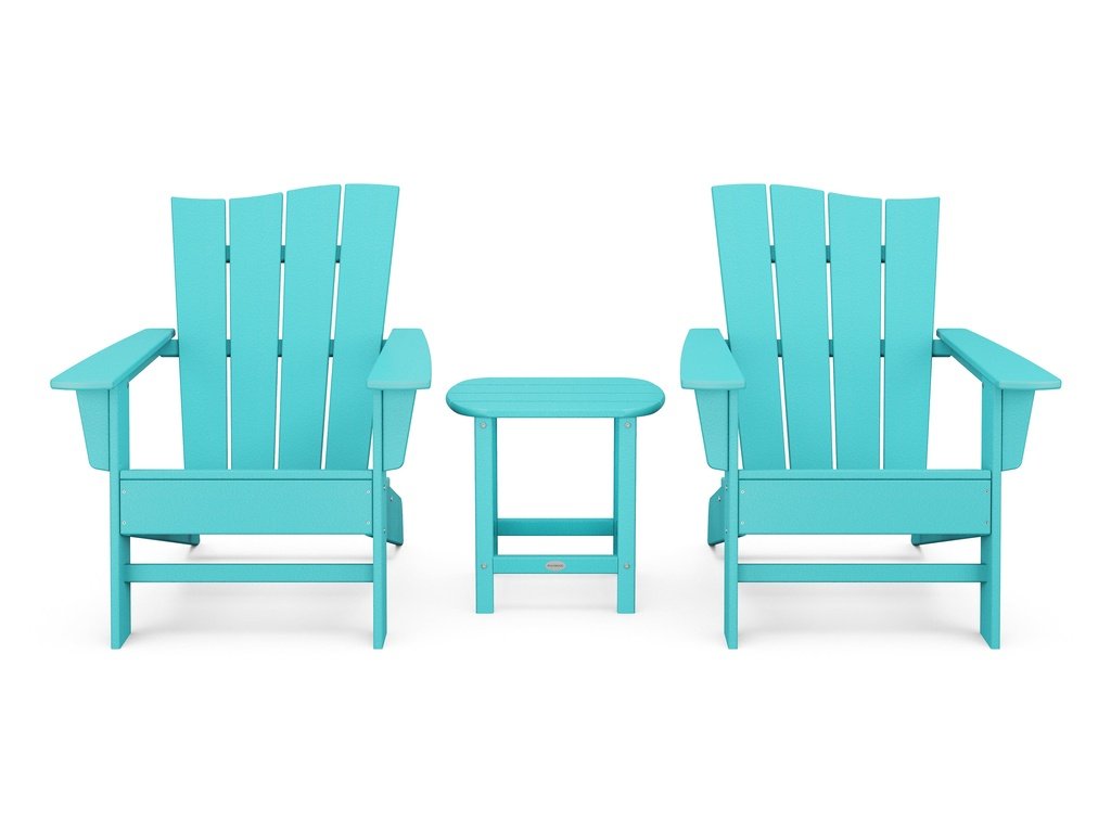 Wave 3-Piece Adirondack Chair Set Photo