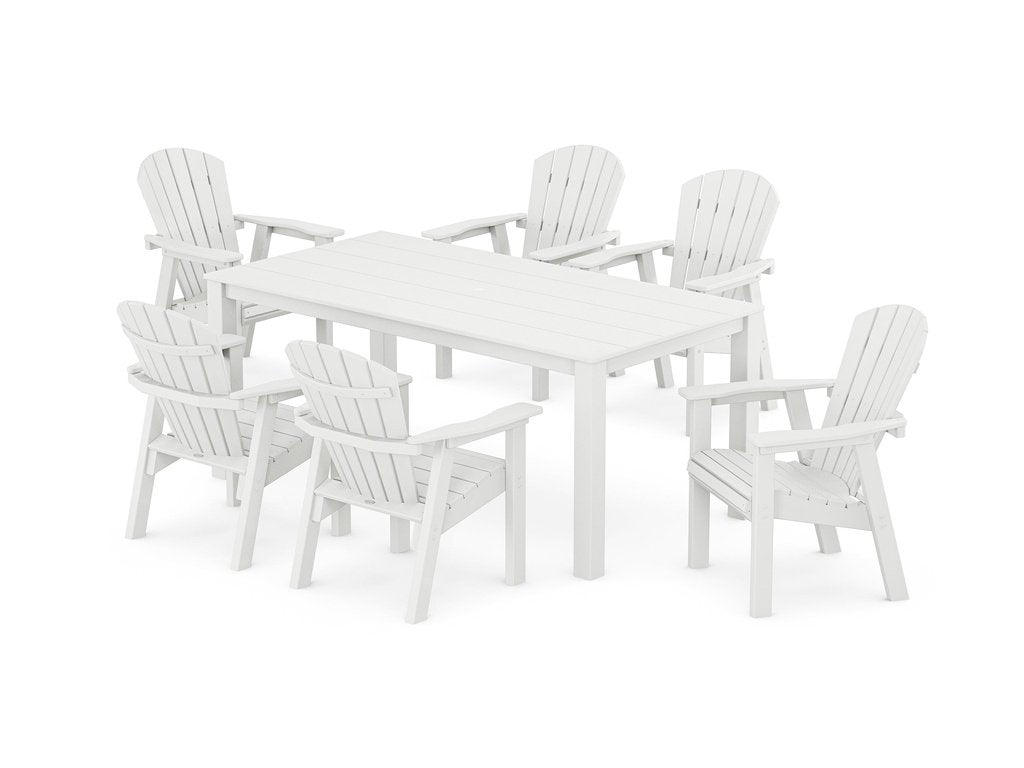 Seashell 7-Piece Parsons Dining Set Photo