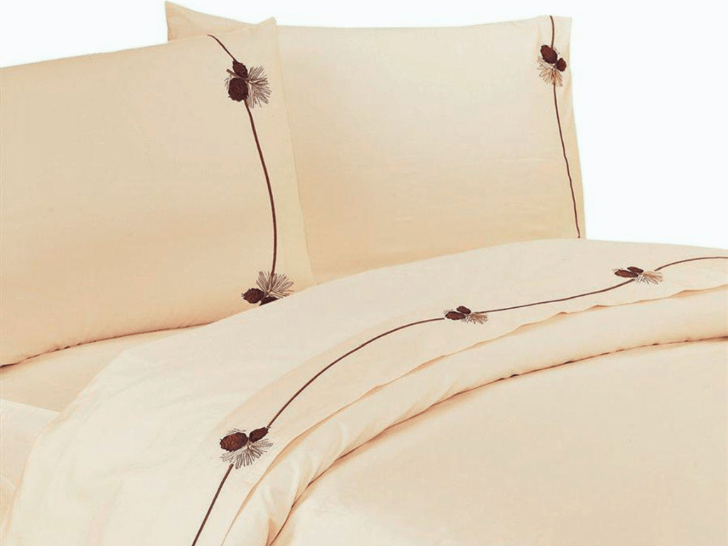 Twin Pinecone Cream Sheet Set - Retreat Home Furniture