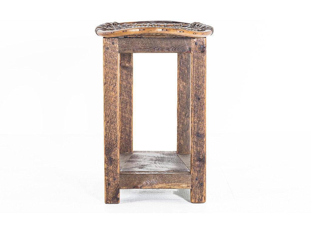 Rustic Accents Snow Shoe End Table